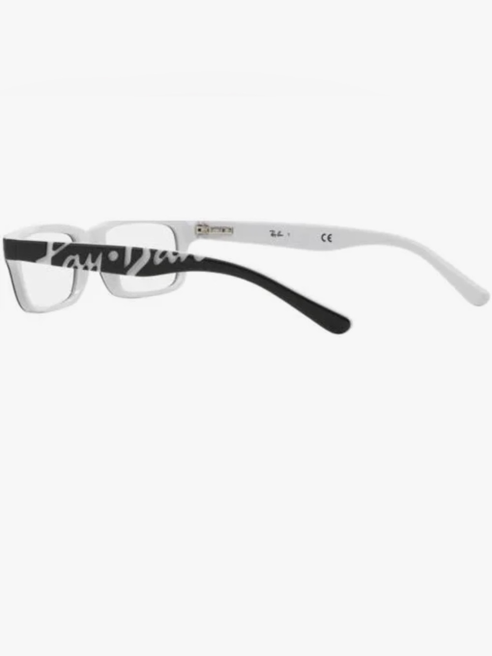 Ray-Ban Black and White Two-Tone Rectangular  Frames